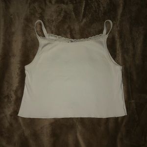 White lace tank top